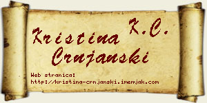 Kristina Crnjanski vizit kartica